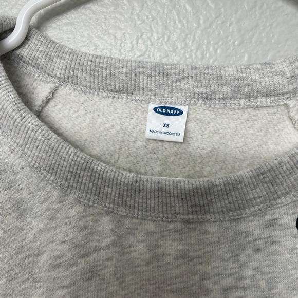 Old Navy Love Sweatshirt Grey Preowned Xsmall - Picture 3 of 5